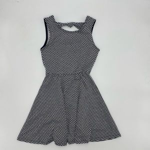 Black and white polka dot dress